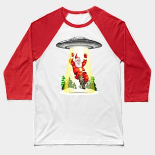 Santa's Alien Lift-Off! Baseball T-Shirt